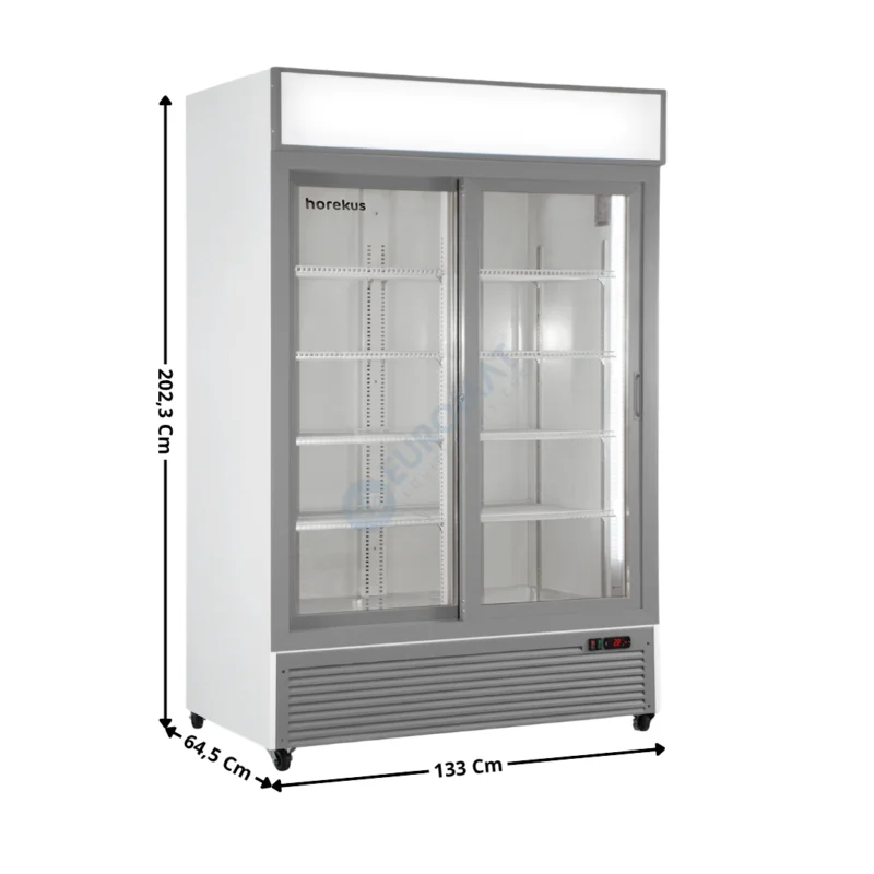 Solde Armoire Vitrine Réfrigérée 1057 L. – Deux Portes – Blanc | KL1300W | HOREKUS