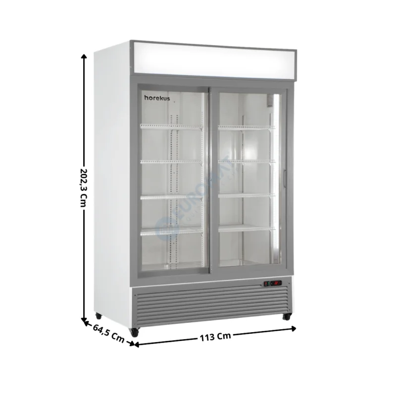 Seulement Aujourd’hui Armoire Vitrine Réfrigérée 888 L. – Deux Portes – Blanc | KL1100W | HOREKUS