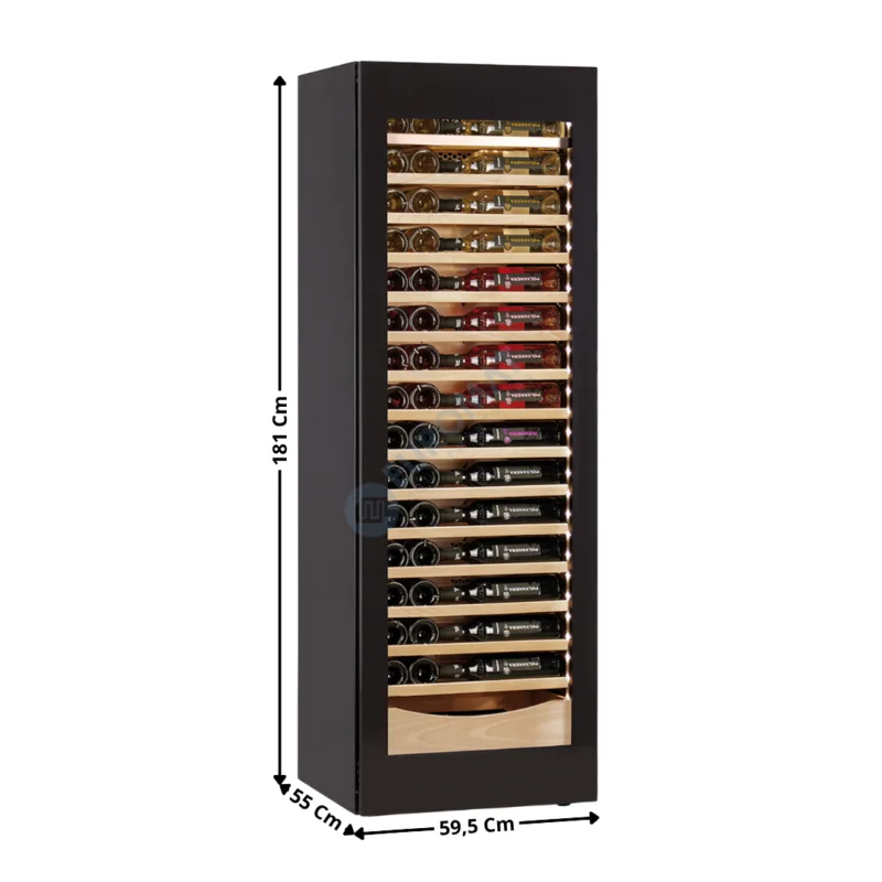 Bon Marché Cave à vin – 112 Bouteilles – Simple température à porte vitrée | KDW1701TB | HOREKUS