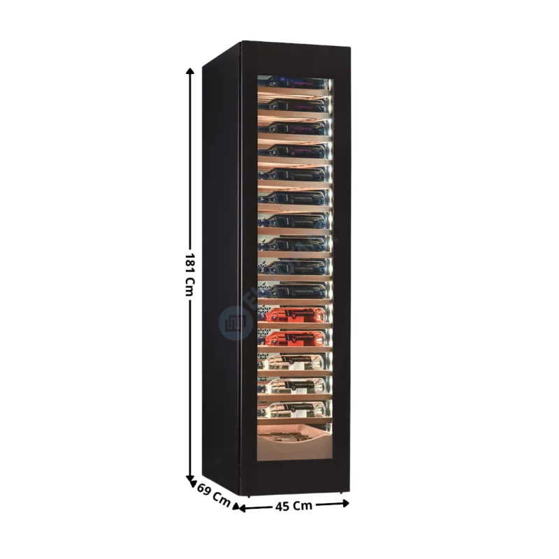 Cave à vin – 112 Bouteilles – Simple température à porte vitrée | KSW1121TB | HOREKUS Solde