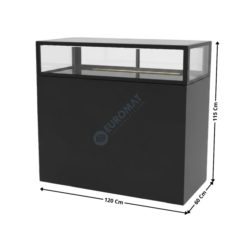 Comptoir Neutre 120 Cm / 1 Niveau / Noir – Série INTEGRA BASE | IN12020115NB | SAYL Seulement Aujourd’hui