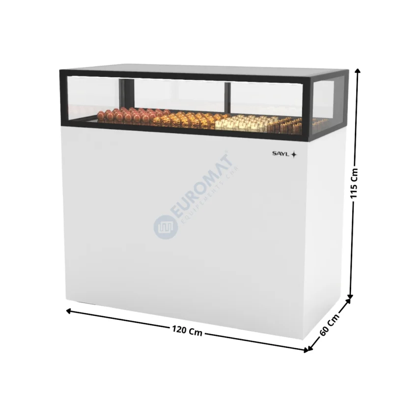 Comptoir Réfrigéré avec Humidificateur 120 Cm / 1 Niveau / Blanc – Série INTEGRA BASE | IN12020115H | SAYL Seulement Aujourd’hui