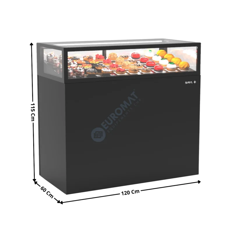 Produit De Marque Comptoir Réfrigéré 120 Cm / 1 Niveau / Noir – Série INTEGRA BASE | IN12020115B | SAYL