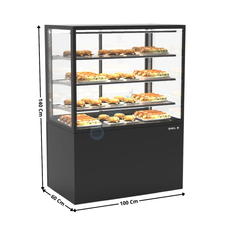 Meilleur Choix Comptoir Chauffant 100 Cm / 3 Niveaux / Noir – Série INTEGRA BASE | IN10080140CB | SAYL
