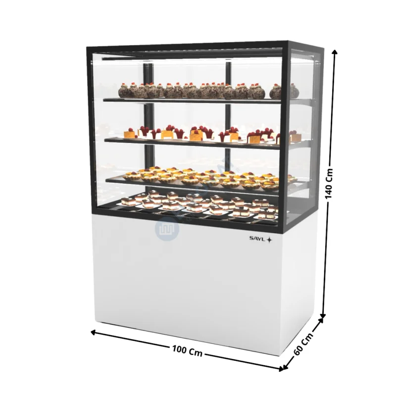 Comptoir Réfrigéré avec Humidificateur 100 Cm / 3 Niveaux / Blanc – Série INTEGRA BASE | IN10080140H | SAYL Offre Exclusive