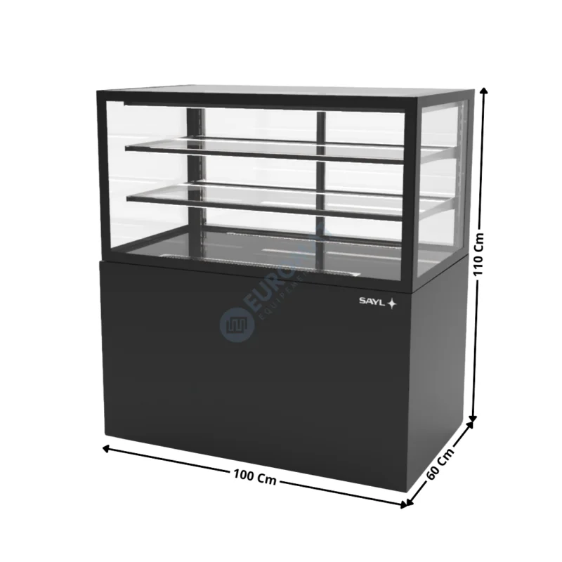 Jusqu’à Épuisement Des Stocks Comptoir Neutre 100 Cm / 2 Niveaux / Noir – Série INTEGRA BASE | IN10050110NB | SAYL