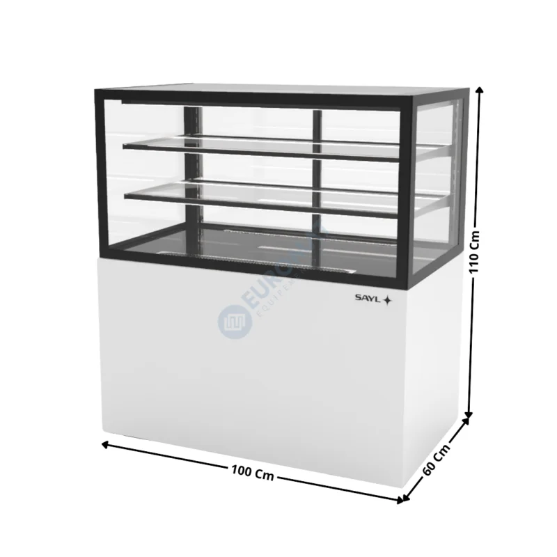 Comptoir Neutre 100 Cm / 2 Niveaux / Blanc – Série INTEGRA BASE | IN10050110N | SAYL Offre Exclusive