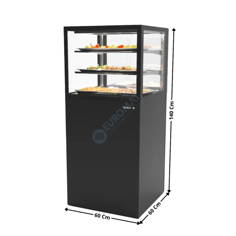 Comptoir Chauffant 60 Cm / 2 Niveaux / Noir – Série INTEGRA BASE | IN6050140CB | SAYL Achat Immédiat