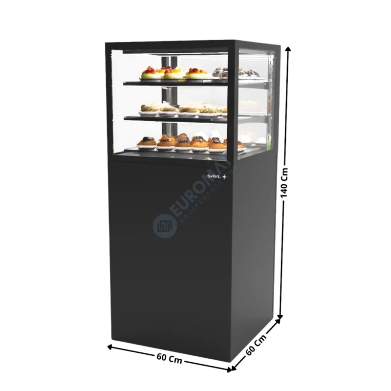 Comptoir Réfrigéré 60 Cm / 2 Niveaux / Noir – Série INTEGRA BASE | IN6050140B | SAYL Dernier Modèle