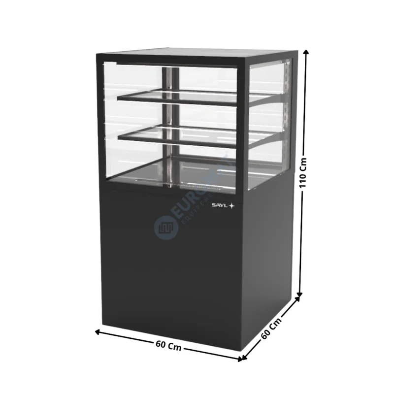 Achat Immédiat Comptoir Neutre 60 Cm / 2 Niveaux / Noir – Série INTEGRA BASE | IN6050110NB | SAYL