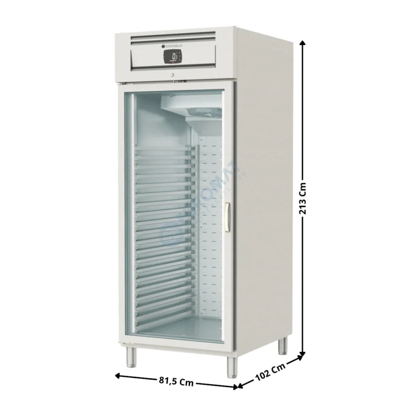 Acheter En Ligne Armoire Pâtissière Positive 600x800 – 900 L. – 1 Porte Vitrée | APRV950 | CORECO