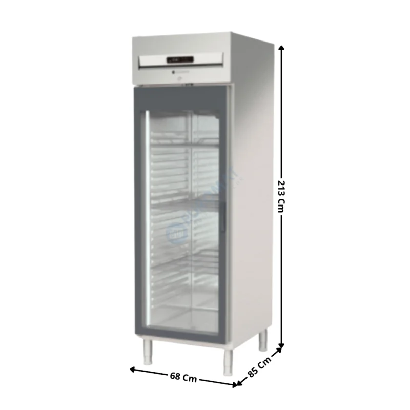 Armoire positive GN2/1 645L. / Traversante – 2 portes vitrées | AGRE751PT | CORECO Vente Directe