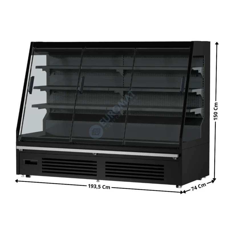 Haute Qualité Vitrine réfrigérée 193,5 Cm – Droite / Portes Coulissantes – Série MAIKEL | 70800035 | COMBISTEEL