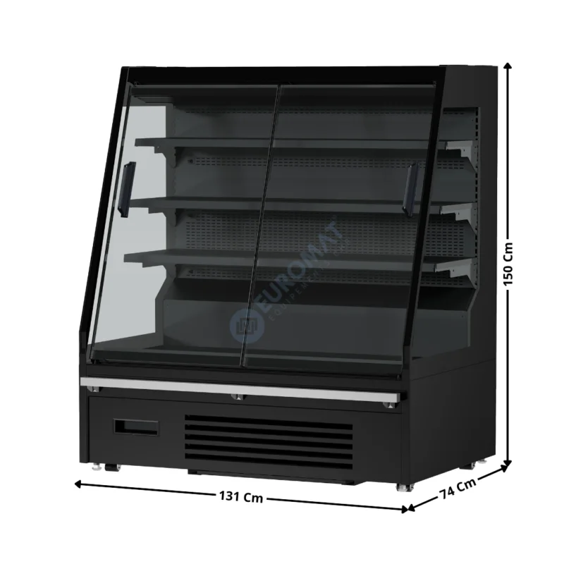 Livraison Gratuite Vitrine réfrigérée 131 Cm – Droite / Portes Coulissantes – Série MAIKEL | 70800030 | COMBISTEEL