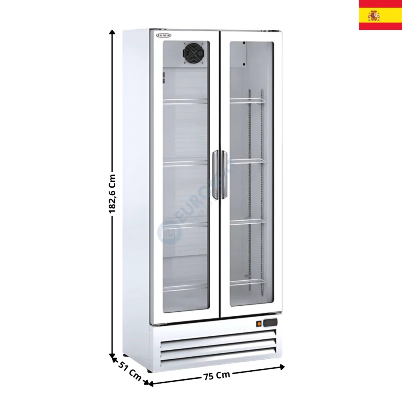 Armoire Vitrine Réfrigérée 412L. – Version Double – Blanc | EVR750 | DOCRILUC Seulement Aujourd’hui