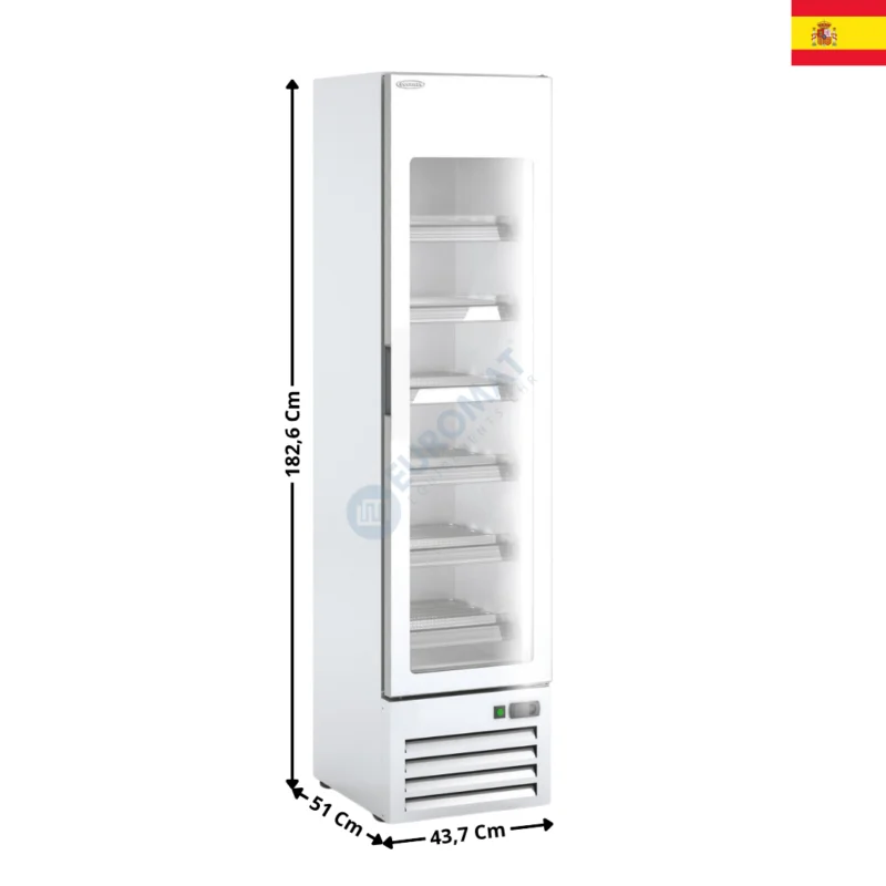 Armoire Vitrine Congélateur 219L. – Blanc | EVRF440 | DOCRILUC Commander Vite