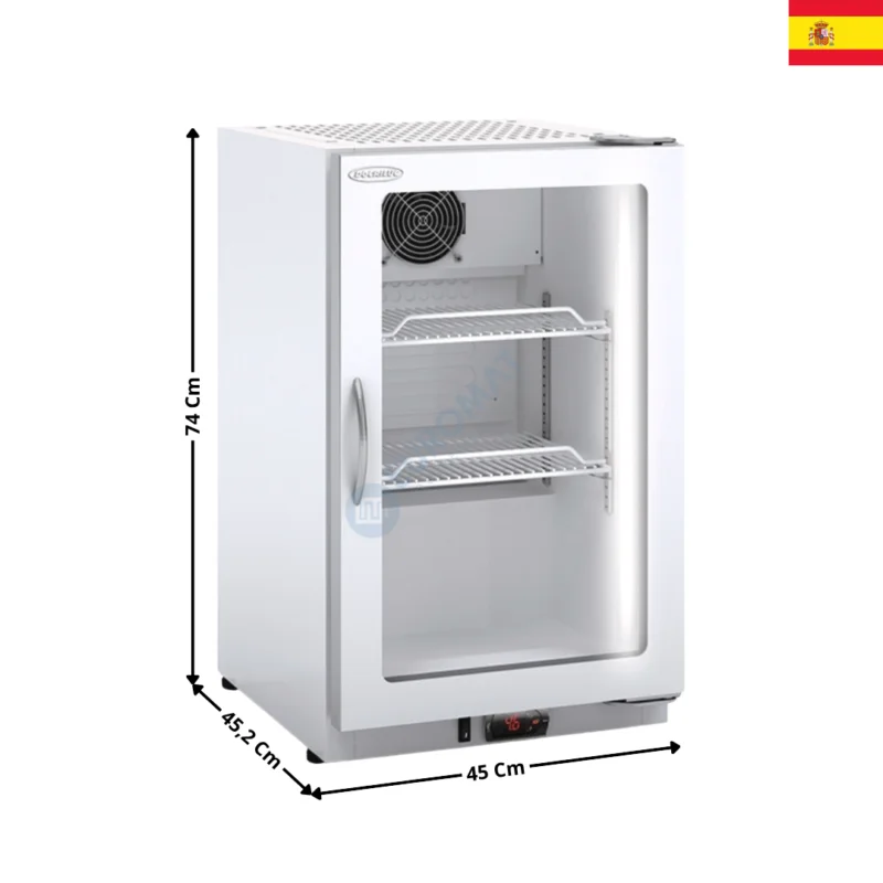 Mini-Armoire Vitrine Réfrigérée 69L. – Blanc | DECVA400 | DOCRILUC Offre Exclusive