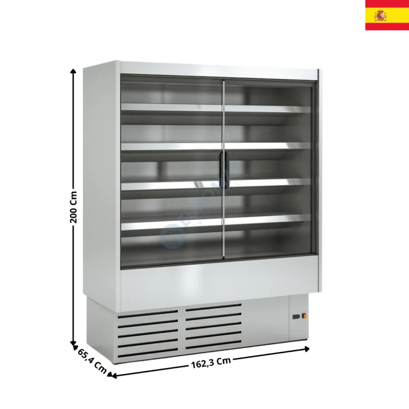 Vitrine murale inox 162,3cm / 668 L. / Spécial Fruits de Mer – Gamme CEDAR DG0 | DG015IM1FRM | DOCRILUC Satisfait Ou Remboursé