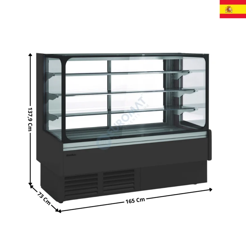 Vitrine réfrigérée 165 cm – Capacité 417 L. / Série VV-R | VV616R | DOCRILUC Promotion