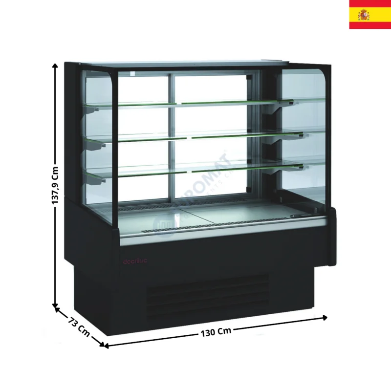 Vitrine réfrigérée 130 cm – Capacité 322 L. / Série VV-R | VV613R | DOCRILUC Livraison Gratuite