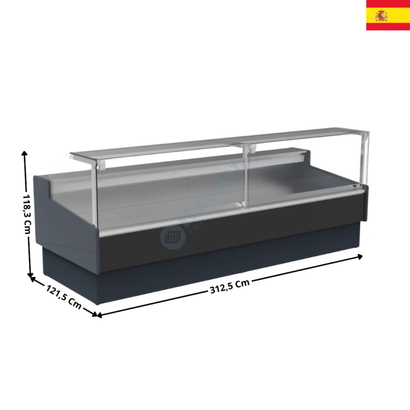 Vitrine Sans Groupe 312,5 Cm / Vitre(s) Relevable – SVEST 1200| SVEST12312RR | DOCRILUC Haute Qualité