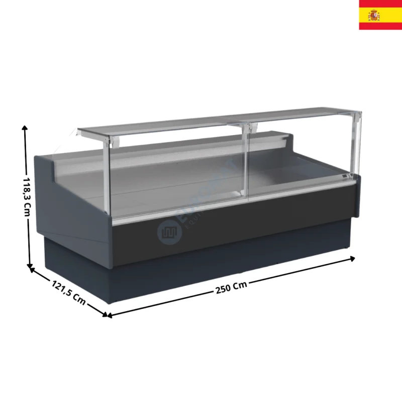 Vitrine Sans Groupe 250 Cm / Vitre(s) Relevable – SVEST 1200| SVEST12250RR | DOCRILUC Vente Directe