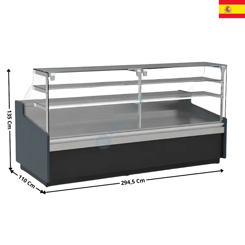 Vitrine réfrigérée 294,5cm / Spécial Pâtisserie – JUNIPER 1100| VEPR10E30RCTF | DOCRILUC Réduction