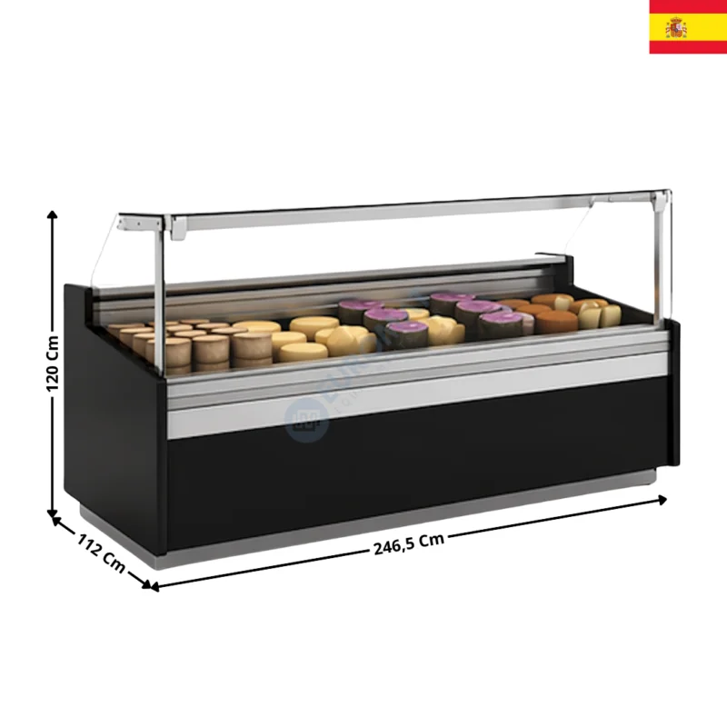 Promotion Vitrine réfrigérée 246,5cm / Spécial Fromage – JUNIPER 1100| VE10E25RCFRM | DOCRILUC