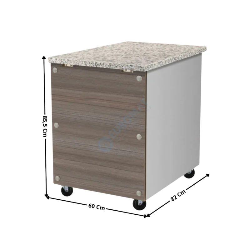 Meuble Neutre 60 Cm avec Tiroir – Granit Rose| THKT68 | SKYRAINBOW Acheter Direct