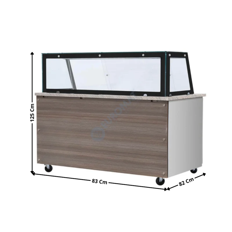 Nouvel Arrivage Bain Marie Vitrée – 1 porte – 2 x GN1/1| THBM88S | SKYRAINBOW