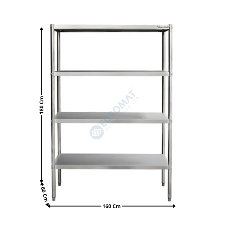 Rayonnage inox 1600x60cm | THSS1660L | SKYRAINBOW Paiement Sécurisé