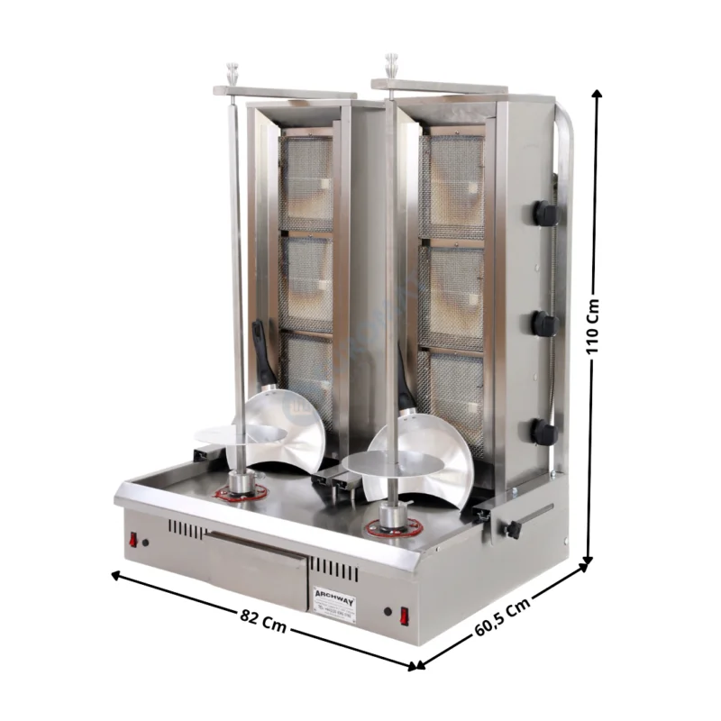 Machine à Kebab 3+3 Zones Gaz / Compact – PREMIUM | 3BT | ARCHWAY Réduction