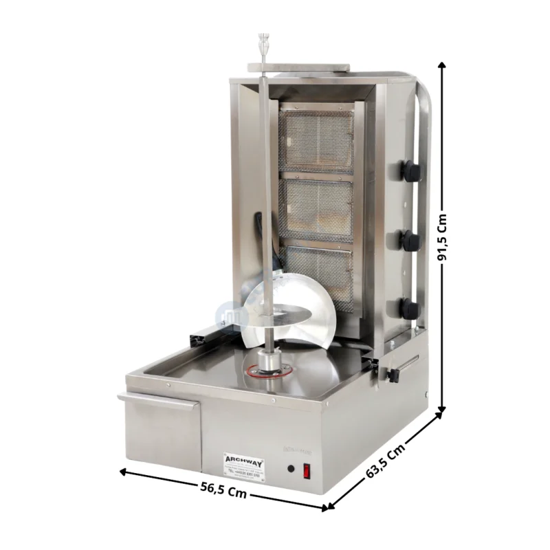 Machine à Kebab 3 Zones Gaz – PREMIUM | 3BSTD | ARCHWAY Prix Promo