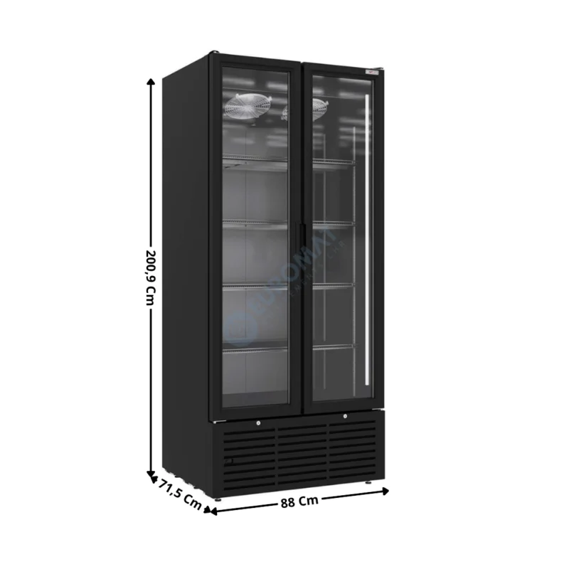 Armoire vitrée 2 portes battantes 804L. – Version Sans Canopy | WR80SBSB | DIVERSO Commander Vite