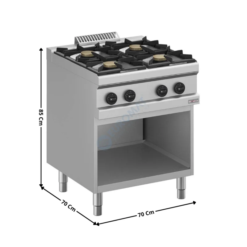 Cuisinière Gaz 4 Zones sur Meuble Neutre | WRG4BAA1 | DIVERSO Affaire À Saisir