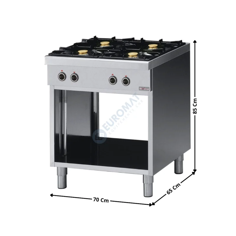 Solde Cuisinière Gaz 4 Zones sur Meuble | WR4B0764 | DIVERSO