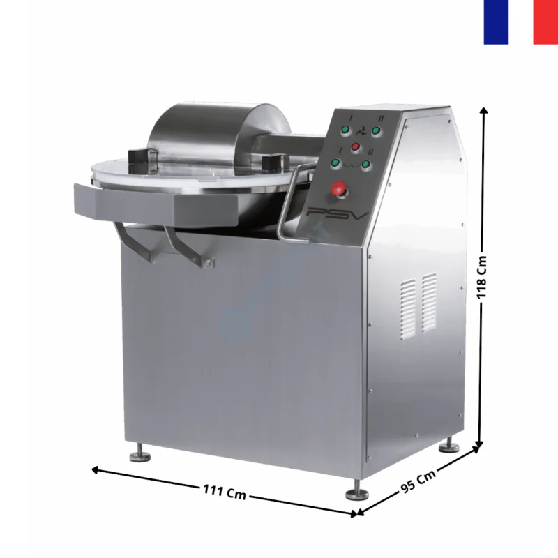 Cutter horizontal 50 L. / Deux Vitesses / Tête 6 Couteaux – Série SUPER PRO | VILLAC50+OPT | PSV GROUPE Offre Exclusive