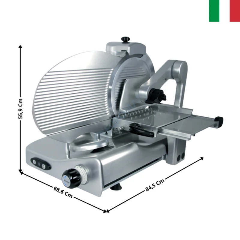 Trancheur à Pignon Kolossal Dual Ø 350mm « Charcuterie & Jambon Cru » – Série SUPER PRO | 350VKBVDUAL | MANCONI Livraison Express
