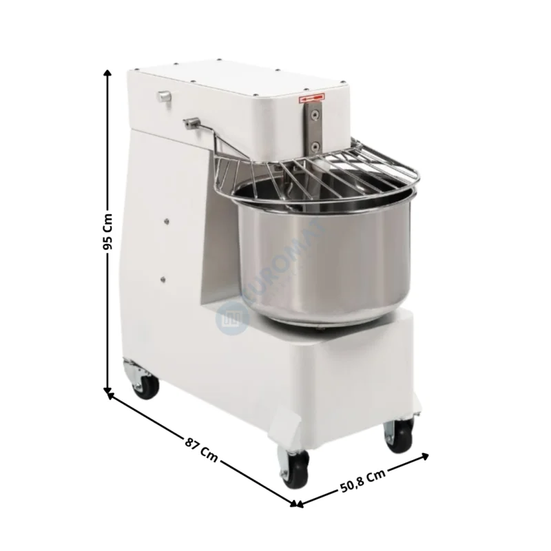 Offre Spéciale Pétrin 50 Litres Cuve Amovible & Tête Relevable (Vitesse Variable) – Gamme Economique | DLDM50LVV | DYNASTEEL
