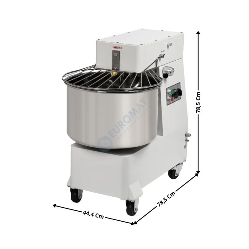 Top Vente Pétrin 30 Litres Cuve Amovible & Tête Relevable (2 Vitesses) – Gamme Economique | DLDM30L2V | DYNASTEEL