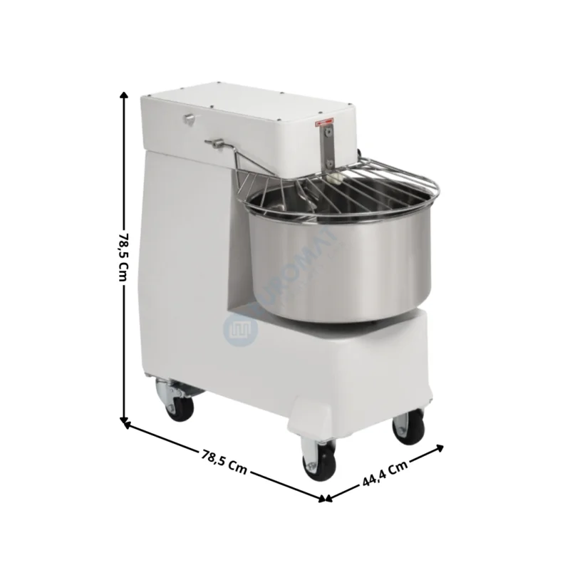 Pétrin 30 Litres Cuve Fixe & Grille Relevable (1 Vitesse) – Gamme Economique | DLDM30L | DYNASTEEL Top Vente