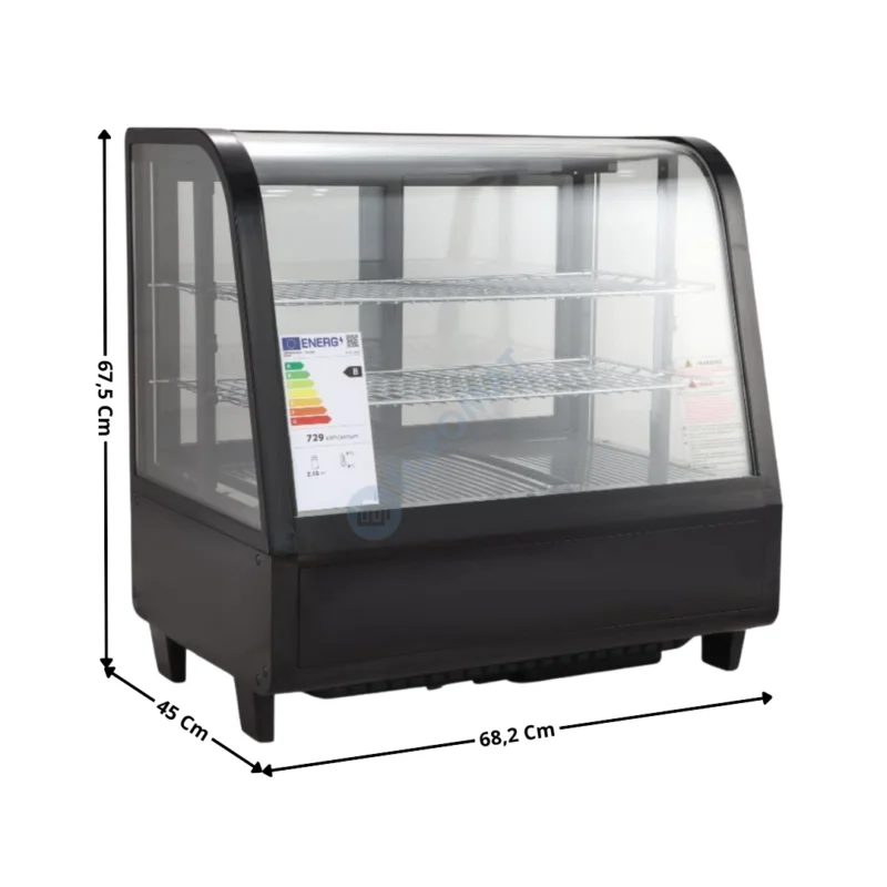 Prix Promo Vitrine Réfrigérée à Poser 100 Litres – Noire | DLRCDC100L | DYNASTEEL