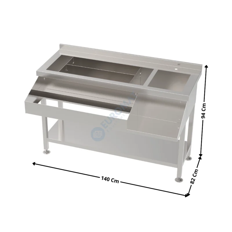 Achetez Aujourd’hui Bar à Cocktails neutre / Avec étagère – 140 cm – Série Economique | 74900405 | COMBISTEEL