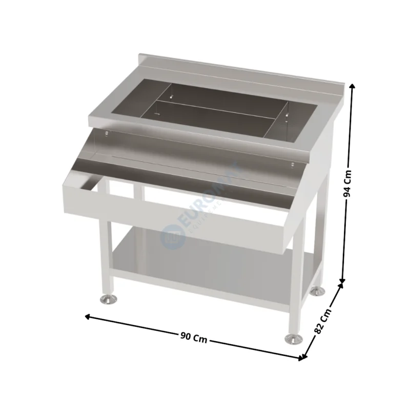 Bar à Cocktails neutre / Avec étagère – 90 cm – Série Economique | 74900400 | COMBISTEEL Vente Flash
