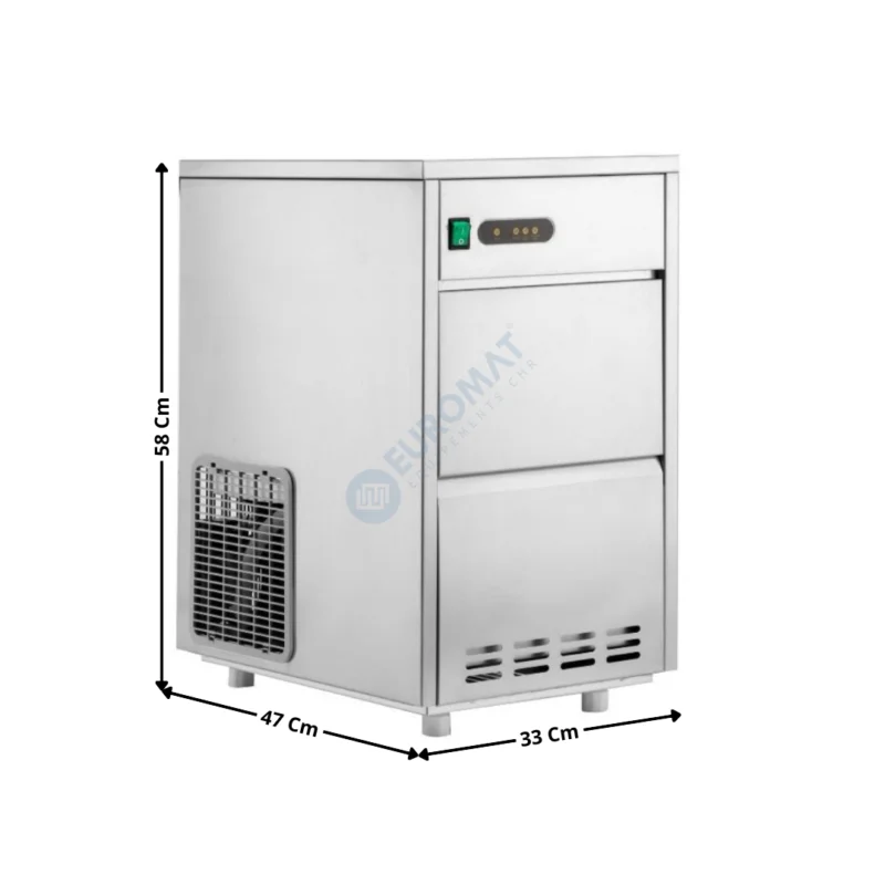Machine à glaçons 24Kg/24H – ECO Series | DLIM24C | DYNASTEEL Nouvelle Collection