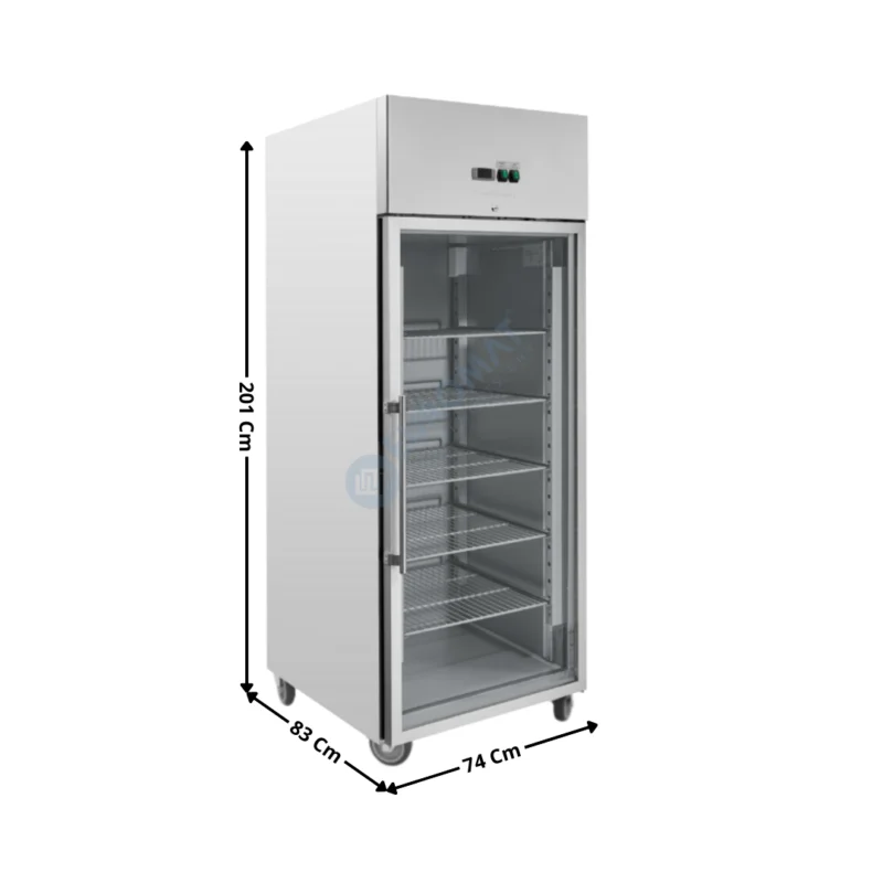 Armoire positive 650L. – 1 porte vitrée – GN2/1 – Gamme ECO | DLGN650TNG | DYNASTEEL Meilleure Vente
