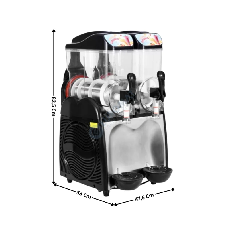 Paiement Sécurisé Distributeur de granité 2 x 12 L. – Série ECO | DLSM12L2 | DYNASTEEL