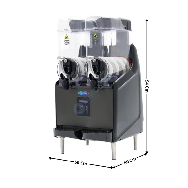 Distributeur de granité 2 x 12 L. – Tropicalisé | 09504005 | MAXIMA Bon Plan
