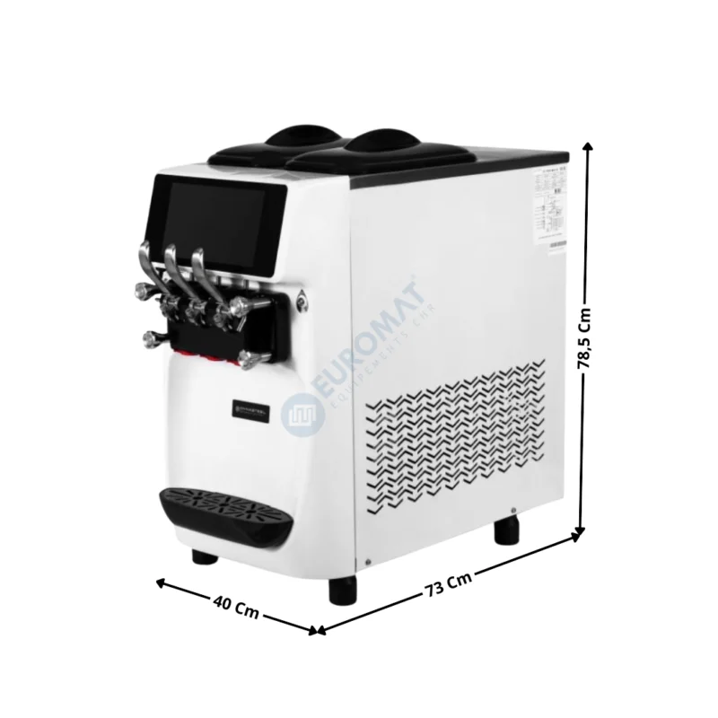 Bon Plan Machine à Glace à l'Italienne Professionnelle – Série ECO – 2 Parfums – Version Top | DLSICM3 | DYNASTEEL