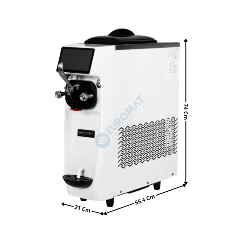 Machine à Glace à l'Italienne Professionnelle – Série ECO – 1 Parfum – Version Top | DLSICM1 | DYNASTEEL Promotion Saisonnière